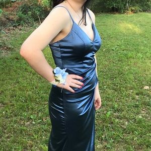 Beautiful satin prom dress
